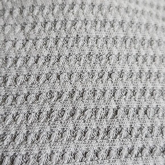 Elan, Waffle Knit, 100% Cotton, Gray, Ruched With Tie, Maxi Dress, S - Picture 6 of 8